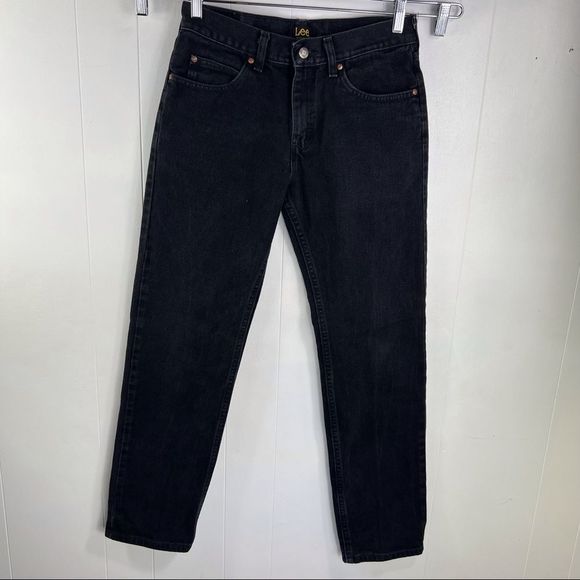 Lee Jeans Lee Straight Black Cotton Jeans Size 3 X 32 Poshmark